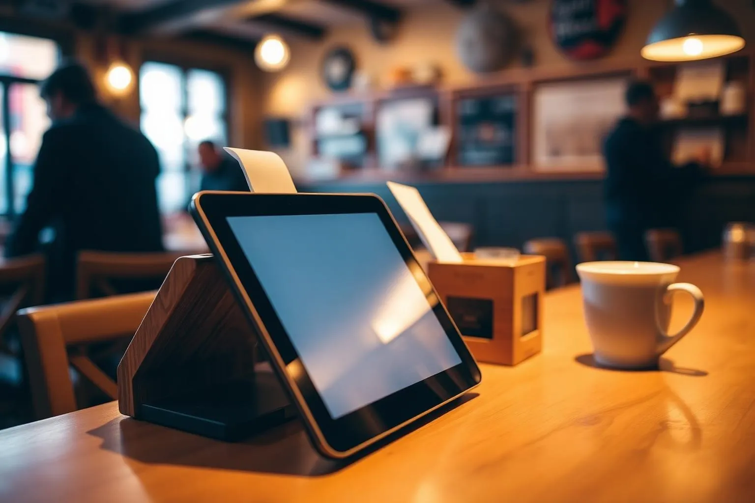 Tablet POS num restaurante português